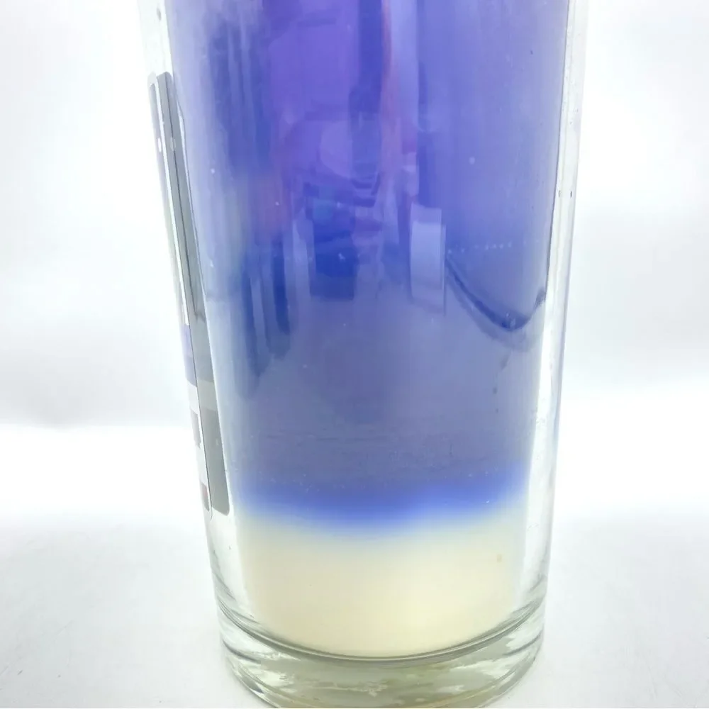 Winter Midnight Vanilla and Mistletoe Layered Scented Candle New